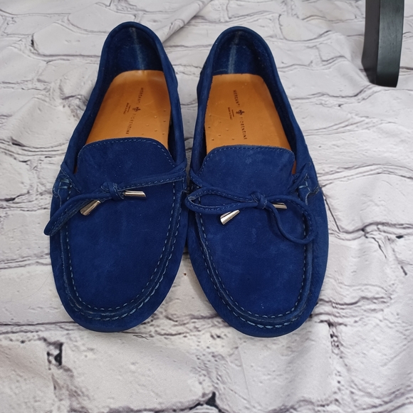 Mercanti Fiorentini Blue Suede Driving Loafers – Men’s 7.5B – Made in Brazil - Picture 5 of 9